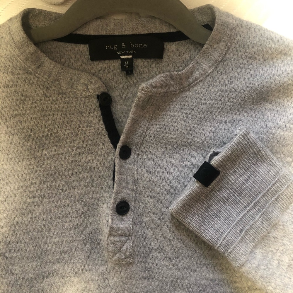 Rag & Bone Button Down Sweatshirt - image 4